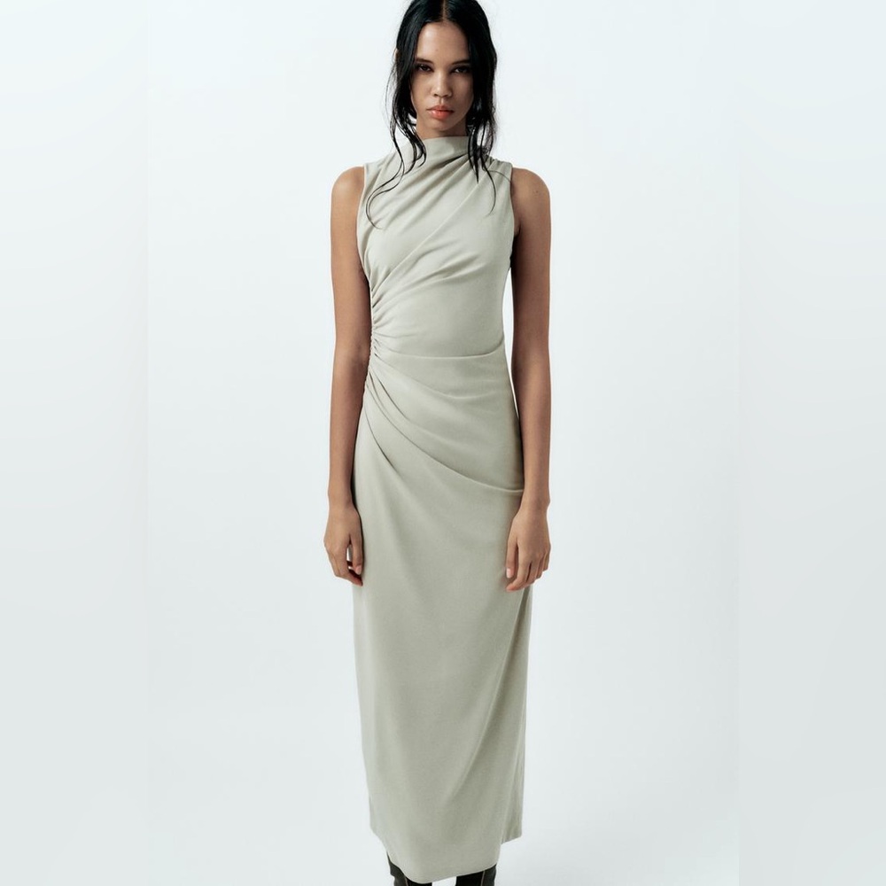 Zara sold out midi dress
